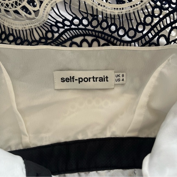 Self Portrait off shoulder asymmetrical mini dress. - Picture 5 of 7